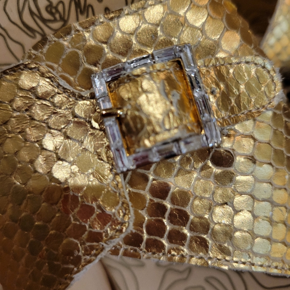Taryn Rose Sandals With Rhinestone Buckles - Picture 10 of 10